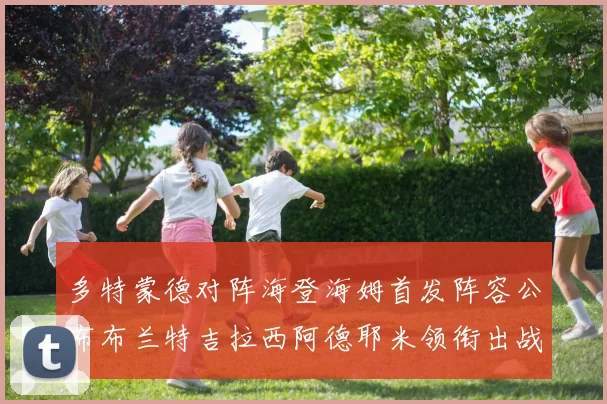 多特蒙德对阵海登海姆首发阵容公布布兰特吉拉西阿德耶米领衔出战